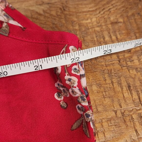 J for Justify Women's Pink Floral Sleeveless Blouse Size XL - Picture 11 of 13